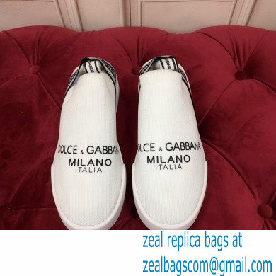 Dolce  &  Gabbana Slip On Sneakers with Logo 07 2021